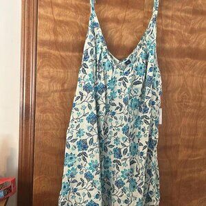 Old Navy Women's Sleeveless Tie-Shoulder Printed Swing Mini Dress Size 4xl